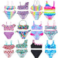 2-8Y New Fashion Kid Unicorn Design Bikini Set Lovely Two Pieces Child Swimwear Cute Girl Flouncing Swimsuit Summer Beachwear