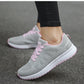 Women's Sneaker 2024 New Fashion Breathable Trainers Comfortable Sneakers Mesh Fabric Lace Up Women's Tennis Shoes For Women