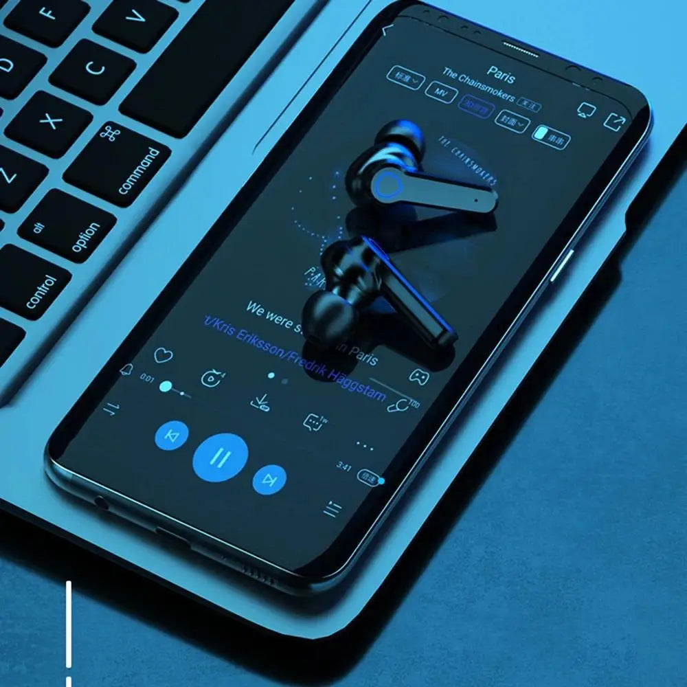 Оригінальні Bluetooth-навушники M19 бездротові внутрішньоканальні спортивні з інтелектуальним сенсорним LED-дисплеєм, дзеркальним сховищем, зарядним пристроєм і навушниками