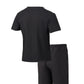 2025 summer men's new leisure fashion city wear rope round neck T trend Waffle short-sleeved shorts two-piece suit