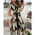 Women Fashion Solid Slim Pocket Lace Up Dress 2023 Spring Autumn Dress Women Casual Printed Short Sleeve V-neck High Waist Dress