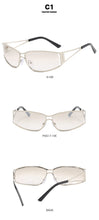 Y2k Sunglasses Women Men Oversized Brand Designer Gradient Goggle Sun Glasses Steampunk Glasses Shades Eyewear Mirror Eyeglasses