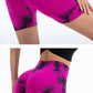 Summer Women High Waist Butt Lift Shorts Legging Seamless Leggings Fashion Tie Dye Shorts Gym Workout Running Pants