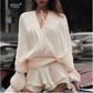 VGH Streetwear Temperament Dresses For Women Round Neck Long Sleeve High Wiast Soild Slimming Mini Dress Female Fashion Clothing