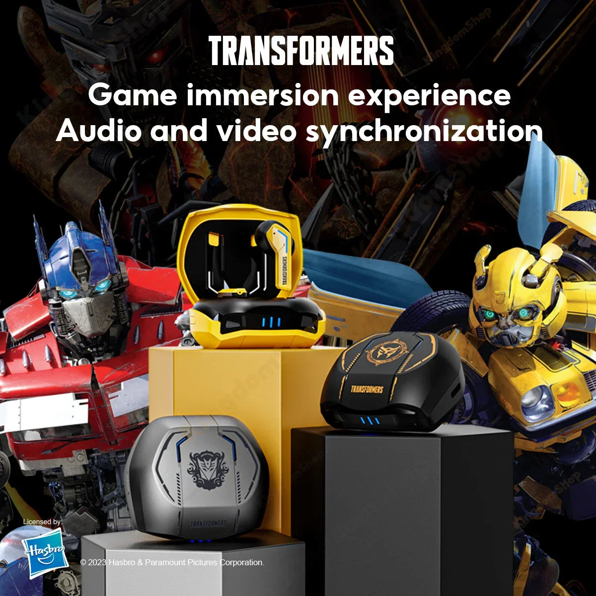 Навушники Transformers TF-T06 Bluetooth 5.3 з подвійним режимом, шумозаглушенням для відеоігор, HIFI-навушники зі стабільним з'єднанням
