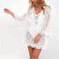2022 Lace Beach Pareo Beachwear Swim Suit Cover Up Playa Pareo Tunics for Beach Tunic Swimwear Women