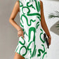 Sexy Sleeveless Woman Dress Office Lady Spring Summer Fashion Elegant Stripe Print O-neck Off Shoulder Dresses For Women 2024