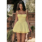 Sexy Lace Floral Corset Short Dress Women's Slip White Yellow Casual Bandage Dresses Female Clothing Party Birthday Summer 2025