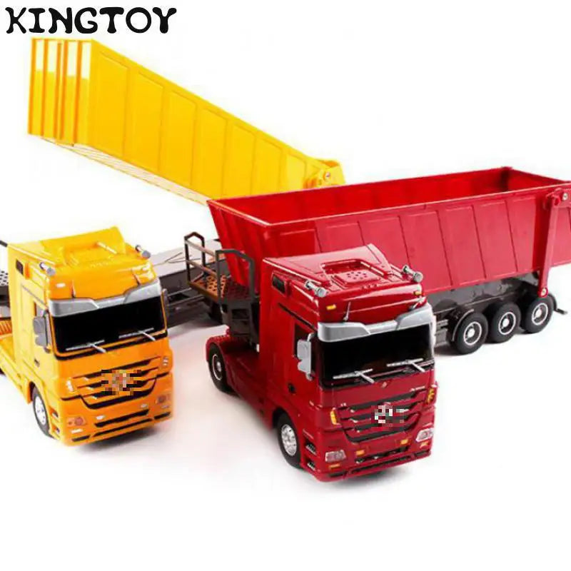 RC вантажівка 2.4G Великий RC самоскид з нахилом кузова, пульт дистанційного керування, радіокерований вантажівка, радіокерований причіп, радіокерований контейнеровоз, радіокерована іграшкова машина C15