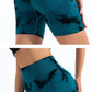 Summer Women High Waist Butt Lift Shorts Legging Seamless Leggings Fashion Tie Dye Shorts Gym Workout Running Pants