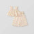 2025 Summer Korean Style All Cotton Girls’ Sweet Fashion Colorful Polka Dot Two-Piece Set - Halter Top & Wide Leg Pants