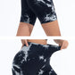 Summer Women High Waist Butt Lift Shorts Legging Seamless Leggings Fashion Tie Dye Shorts Gym Workout Running Pants