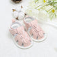 Casual Cute Love Sandals For Baby Girls, Breathable Non-slip Walking Shoes For Vacation Beach, Summer