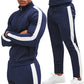 Casual Tracksuits Mens Autumn Fashion Side Striped Jackets And Pants Two Piece Sets For Men Sports Fitness Sweatsuits Streetwear