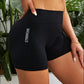 Women High Waist Workout Shorts Yoga Short Pant