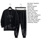Pockets Jogging Suit Men's Mountain Print Casual Tracksuit Set with O-neck Sweatshirt Jogger Pants for Autumn Winter Men