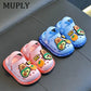 Children's Sandals DIY Female Cartoon Cute Dinosaur Home Soft Sole Indoor Small Children Toddler Baotou Baby Slippers Man