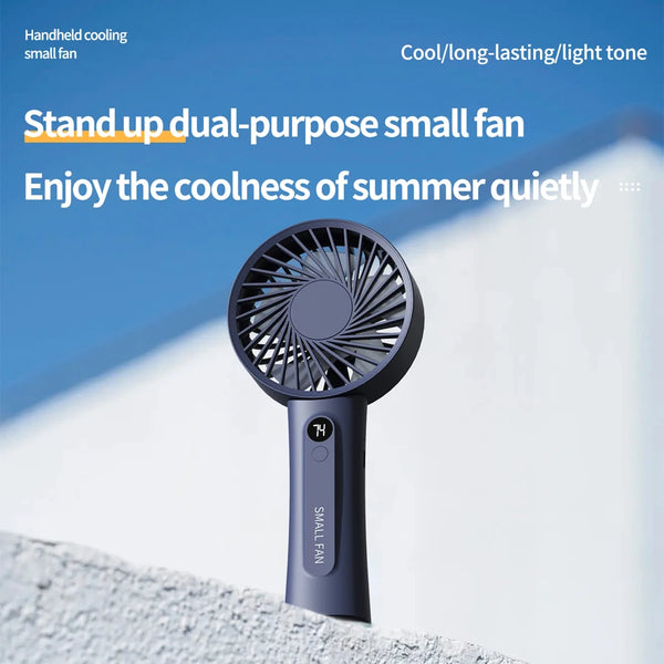 Handheld Fan, Portable Fan, 6 Speed Wind, LED Display, Personal Mini Travel Fan , Hand Held Fan USB Foldable Electric Fan