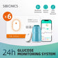 Глюкометр Sibionics з 24-годинним моніторингом у реальному часі, тестер для діабету, сенсор рівня цукру, медичний монітор для дому, сканер без проколу пальця