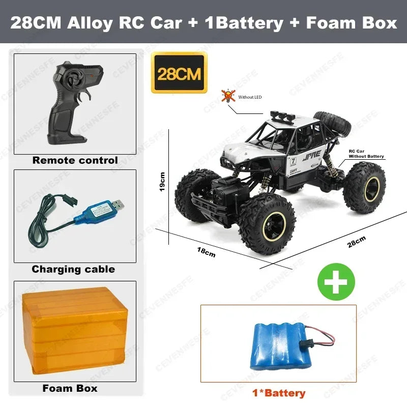 4WD RC автомобіль 1:12 позашляховик 4x4 радіокерований автомобіль баггі вантажівка для гонок дрифт з LED підсвіткою іграшка подарунок для хлопчиків дівчаток дітей