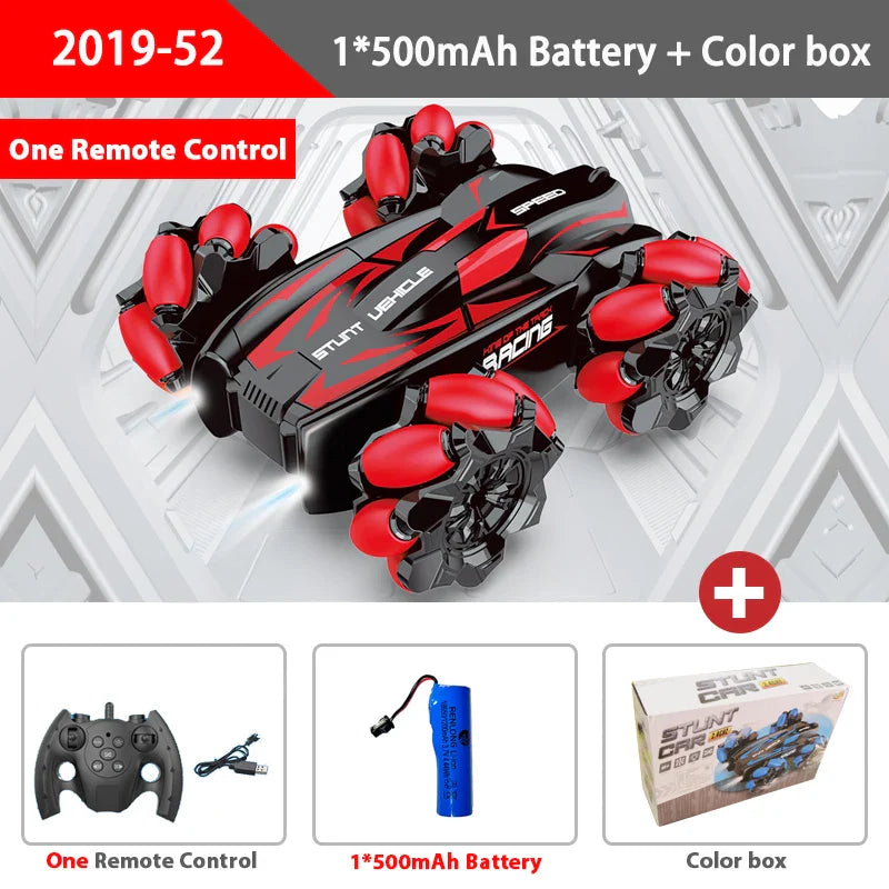 WLtoys F1 Drift RC автомобіль з LED підсвіткою, музикою, 2.4G радіокеруванням жестами рукавички, спреєм, трюковий автомобіль 4WD, електрична іграшка для дітей