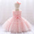 Summer Ceremony 1 Year Birthday Dress For Baby Girl Clothes Baptism Lace Princess Dress Girls Dresses Party Gown White Pink