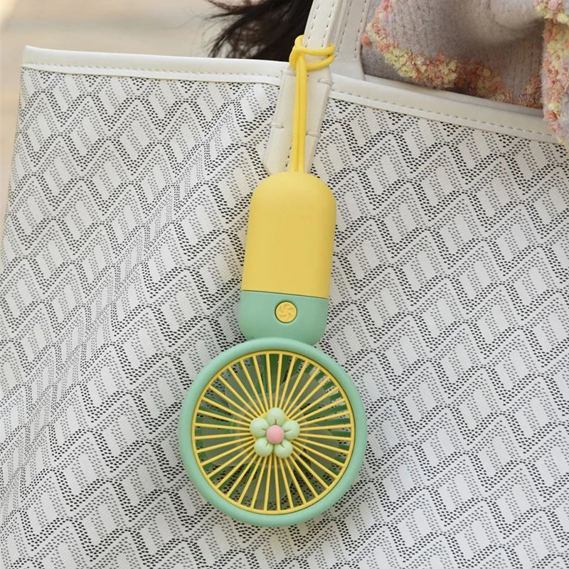 Міні USB портативний вентилятор, акумуляторний портативний вентилятор, літній електричний для дому, вуличний, настільний, мобільний, ручний, зручний, милий, у вигляді квітки