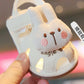 Cute Rabbit Child's Girls Boys Casual Shoes Summer Cartoon PU Sandals For Baby Children Soft Bottom Kids Walk Shoes With Sound