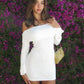 Hawthaw Women 2024 Spring Autumn Long Sleeve Party Club Evening Bodycon Basic White Mini Dress Wholesale Items For Business