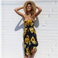Summer New Women Sexy Sling Pocket Button Dot Beach Dress 2024 Female Bohemia Holiday Retro Fashion Solid Color Women's Clothing
