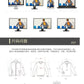 Autumnwinter men's casual blazer set new fashion Waffle baseball suit round neck pocket zipper long sleeve trousers two-piece se