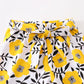 3Pcs Autumn Baby Girl Clothes Sets Infant Newborn Long Sleeve Tops Floral Print Pants Headband Solid Clothing Outfit 0 3-24M