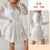 Women Pajamas Robes Sleepwear Nightgowns Knee-length Nightdress Lace Comfortable Casual Pure Color Imitation Ice Silk Nightdress