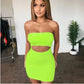 Summer sexy slim bag hip tube top off shoulder sleeveless dress women