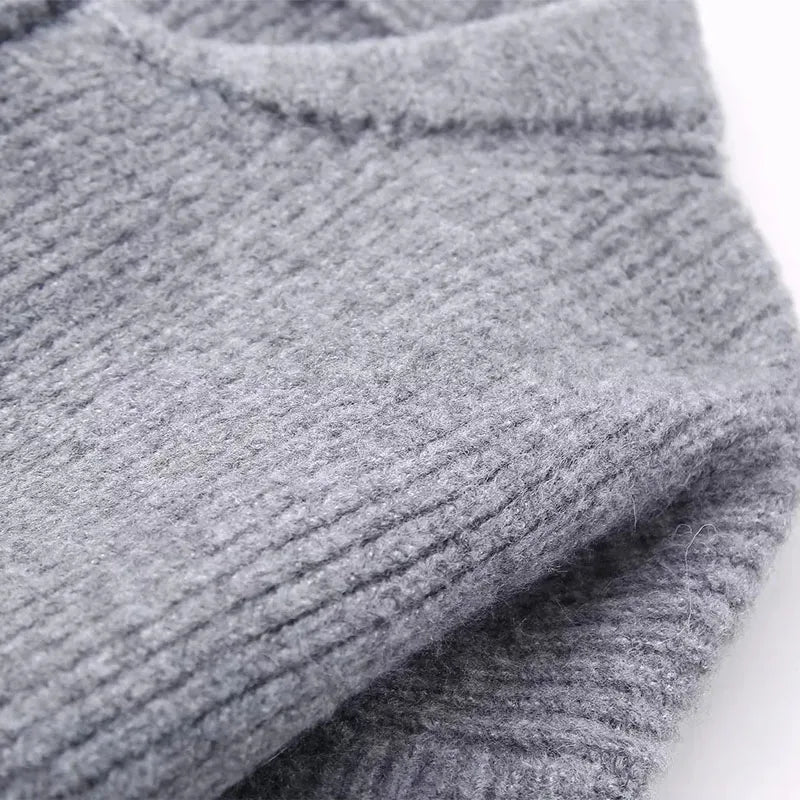 TRAF Sweater Cardigan for Women jacket tricots Coat Knit Outerwears Autumn Winter 2024 Woman Fashion Knitwear Cardigan for Woman