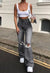 High-waisted Retro Stretch Women Pants Winter Edition New Style Ripped Bell Bottoms High Waist Straight Cylinder Wide Leg Jeans