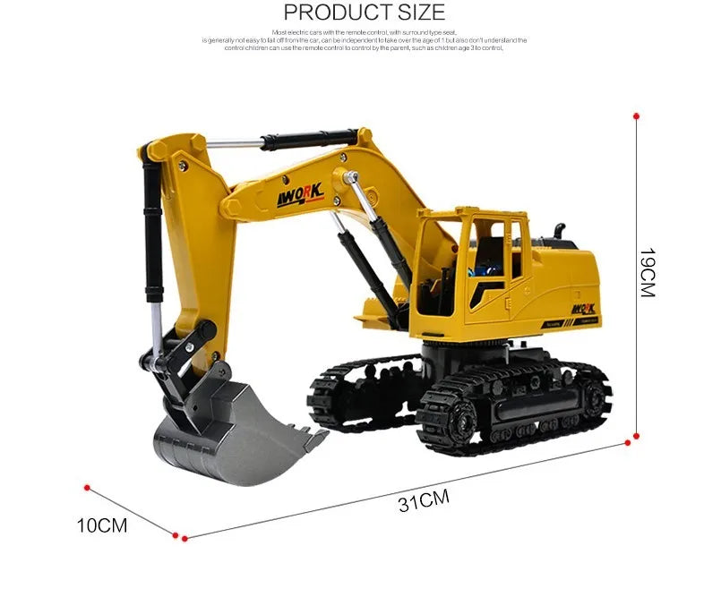 RC вантажівка 2.4G Великий RC самоскид з нахилом кузова, пульт дистанційного керування, радіокерований вантажівка, радіокерований причіп, радіокерований контейнеровоз, радіокерована іграшкова машина C15