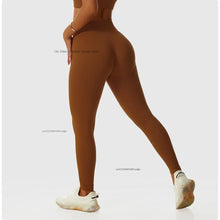 Seamless Ribbed Women Leggings Ladies High Waist Push Up Leggins Tight Striped Fitness Pants for Women Sport Gym Workout Pants
