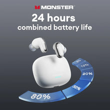 Бездротові Bluetooth 5.4 навушники Monster MQT52 з тривалим часом роботи від батареї, ігрові навушники, дворежимний HIFI стереозвук, гарнітура з мікрофоном