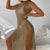 Abrini Women Hollow Out Crochet Cover Up Swimwear Sleeveless Bikini Dress Smock Split Sexy Beach Knitwear Solid Swimsuit