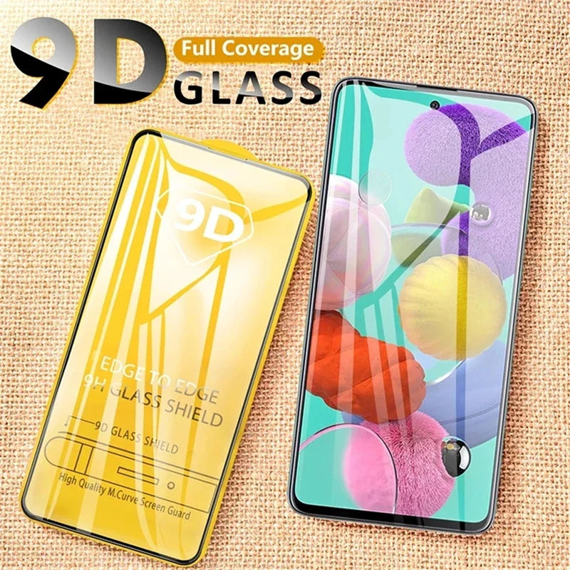 9D загартоване скло для Samsung Galaxy A13 A53 A52 A32 A12 A50 A51 A52S A72 A54 A33 A71 A21S A73 M12 M52 M31 S10E захисна плівка для екрану
