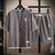 2025NewSummer New Mens Tracksuit Linen Fabric T-shirt and Shorts Two Piece Set Men Sports Suit Fashion Breathable Sets