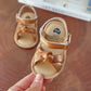 Infant Baby Girl Boy Sandals Comfort Premium Summer Outdoor Casual Beach Shoes with Flower Bowknot Anti Slip Rubber Sole Newborn