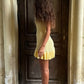 Tossy Knit Ruffled Hollow Out Mini Dress Female V-Neck See-Through Holiday Beach Casual Clothes Summer Women's Knitwear Dress