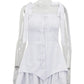 Clacive Summer Slim White Women's Dress 2024 Fashion Strap Sleeveless Mini Dresses Elegant Classic Lace-Up Pleated Female Dress