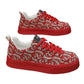 Men's Graffiti Prints Canvas Sneakers 2024 Spring Autumn Breathable Fashion Vulcanize Shoes Outdoor Lace Up Men Casual Shoes