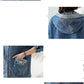 Women Denim Jacket New Spring Autumn Long Sleeve Tops Female Casual Hooded Jeans Jackets Women Big pocket Cowgirl Outerwear