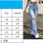 High-waisted Retro Stretch Women Pants Winter Edition New Style Ripped Bell Bottoms High Waist Straight Cylinder Wide Leg Jeans
