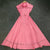 VGH Solid Color Patchwork Sashes Women's Party Dresses Lapel Short Sleeve High Waist Spliced Hollow Out Pleated Dress Female New