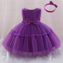 Baby Pleated Girl Princess Dress Outfit Infant White 1st Birthday Baptism Dress Toddler Bow Party Wedding Prom Gown Baby Clothes